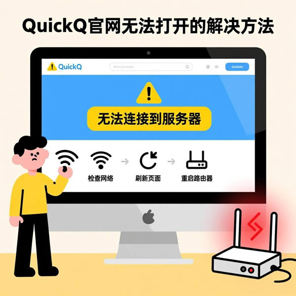 quickq官网无法打开？怎样解决连接失败？