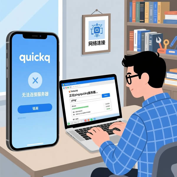 quickq连接不上服务器？如何检查网络？