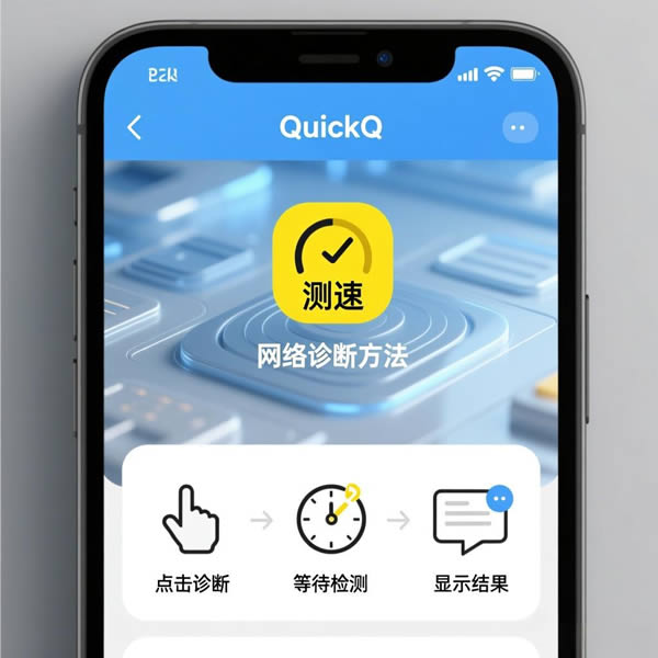 quickq测速功能在哪？网络诊断方法？